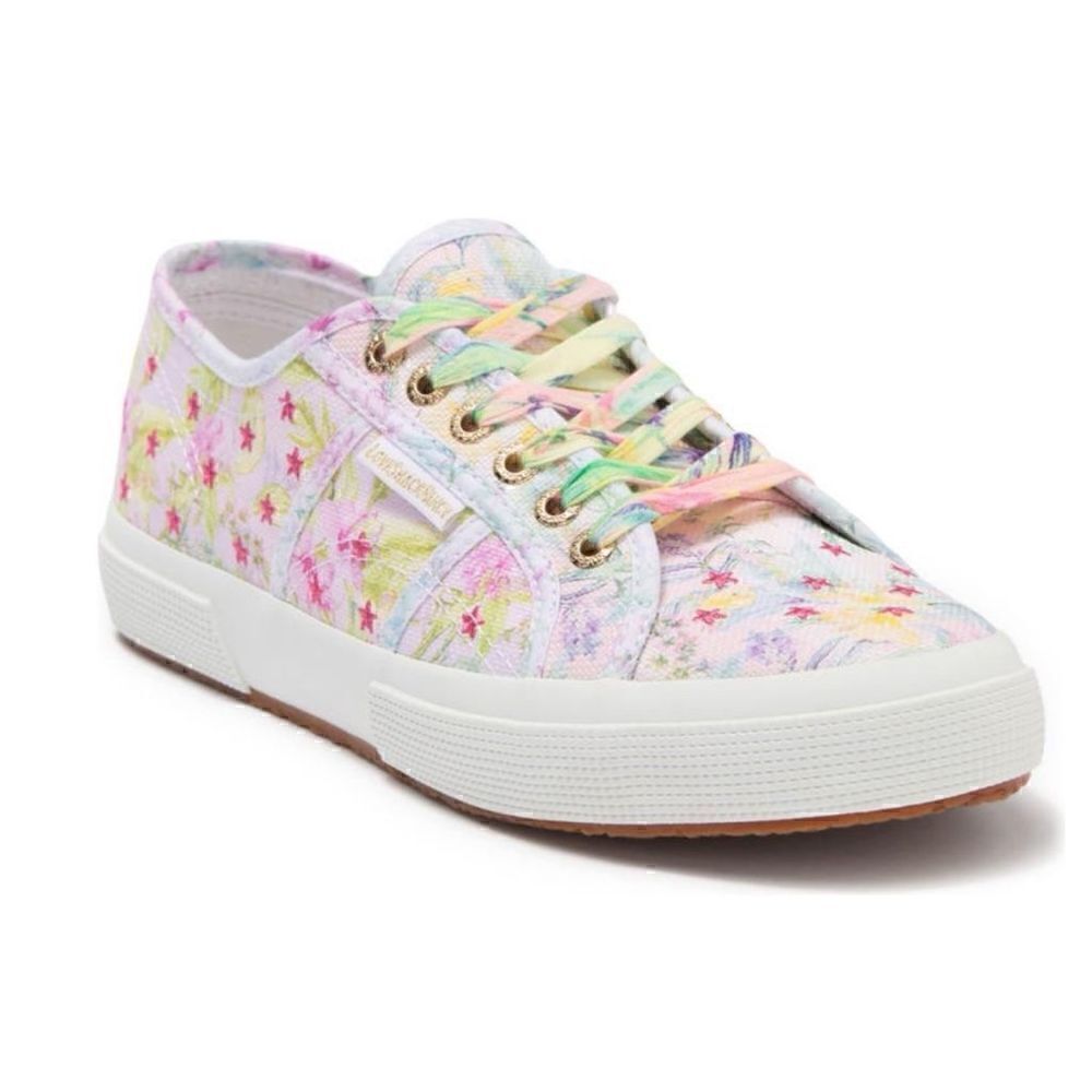 Superga x Loveshackfancy | Embroidered Lace-Up Sneaker